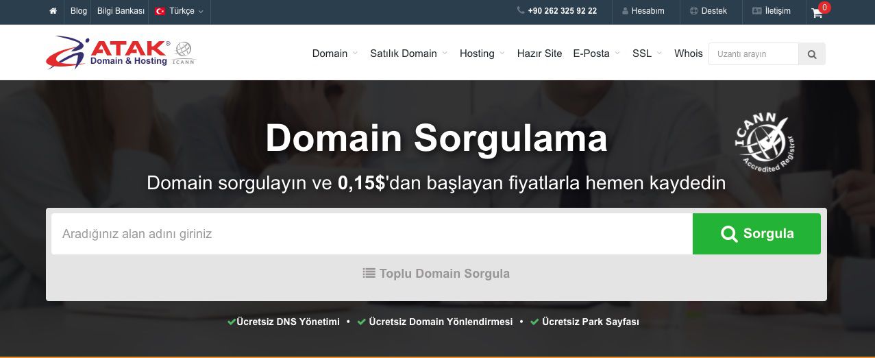 Atak Domain üzerinden domain sorgulama