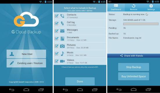 G Cloud Backup (Türkçe)