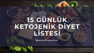 15 Günlük Ketojenik Diyet Listesi