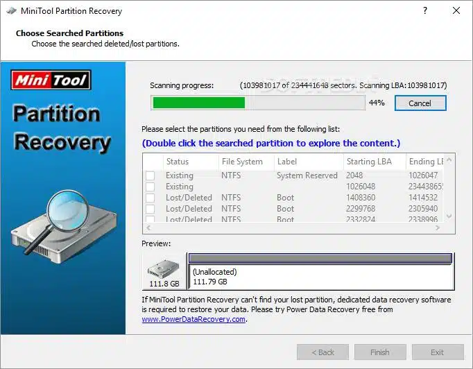 MiniTool Partition Recovery