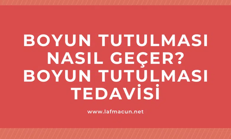 Boyun Tutulması Nasıl Geçer? Boyun Tutulması Tedavisi 1 Boyun Tutulması
