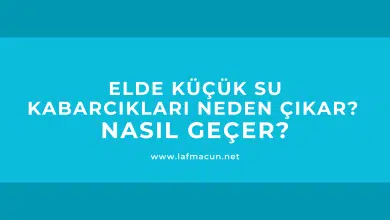 Elde Küçük Su Kabarcıkları Neden Çıkar? Nasıl Geçer?