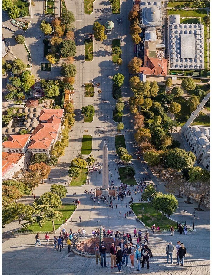 İstanbul’un Çeşitli Yerlerinin Düzleştirilerek Çekişmiş Harika 12 Fotoğraf 5 İstanbul Sultanahmet Meydanı