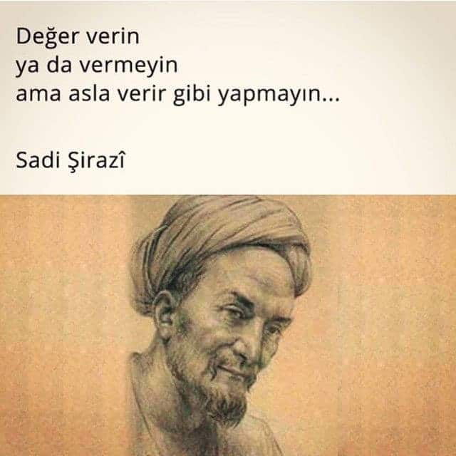 Resimli Sadi Şirazi Sözleri