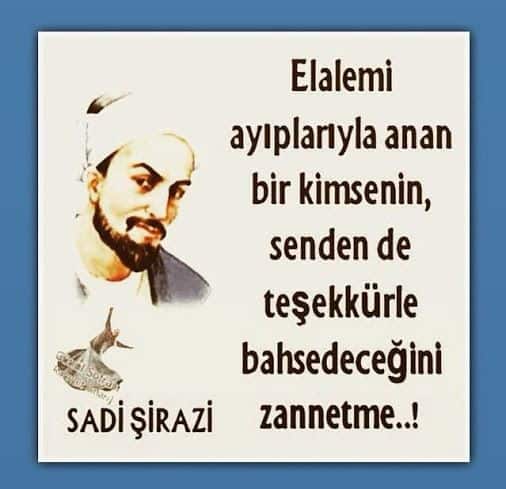 Resimli Sadi Şirazi Sözleri