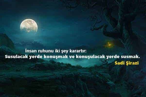 Resimli Sadi Şirazi Sözleri