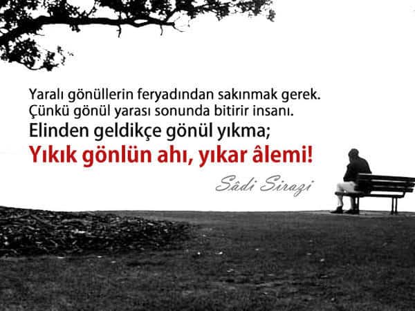 Resimli Sadi Şirazi Sözleri