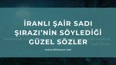 İranlı Şair Sadi Şirazi’nin söylediği güzel sözler 1 İranlı Şair Sadi Şirazi’nin söylediği güzel sözler