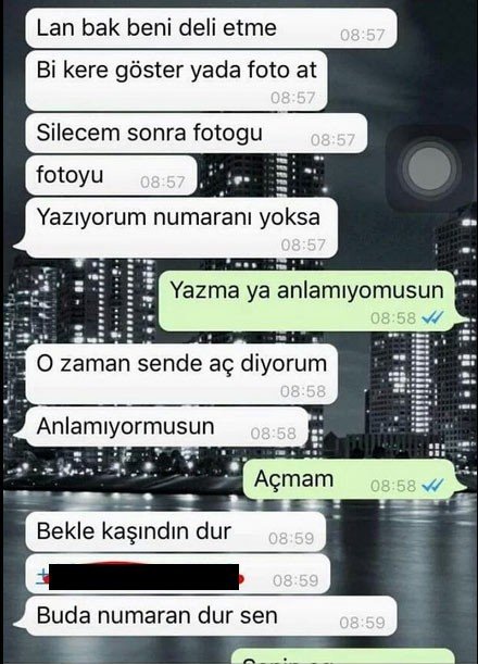 Twitter Üzerinden Genç Kıza İğrenç Tuzak 5 Tehdit Mesajları