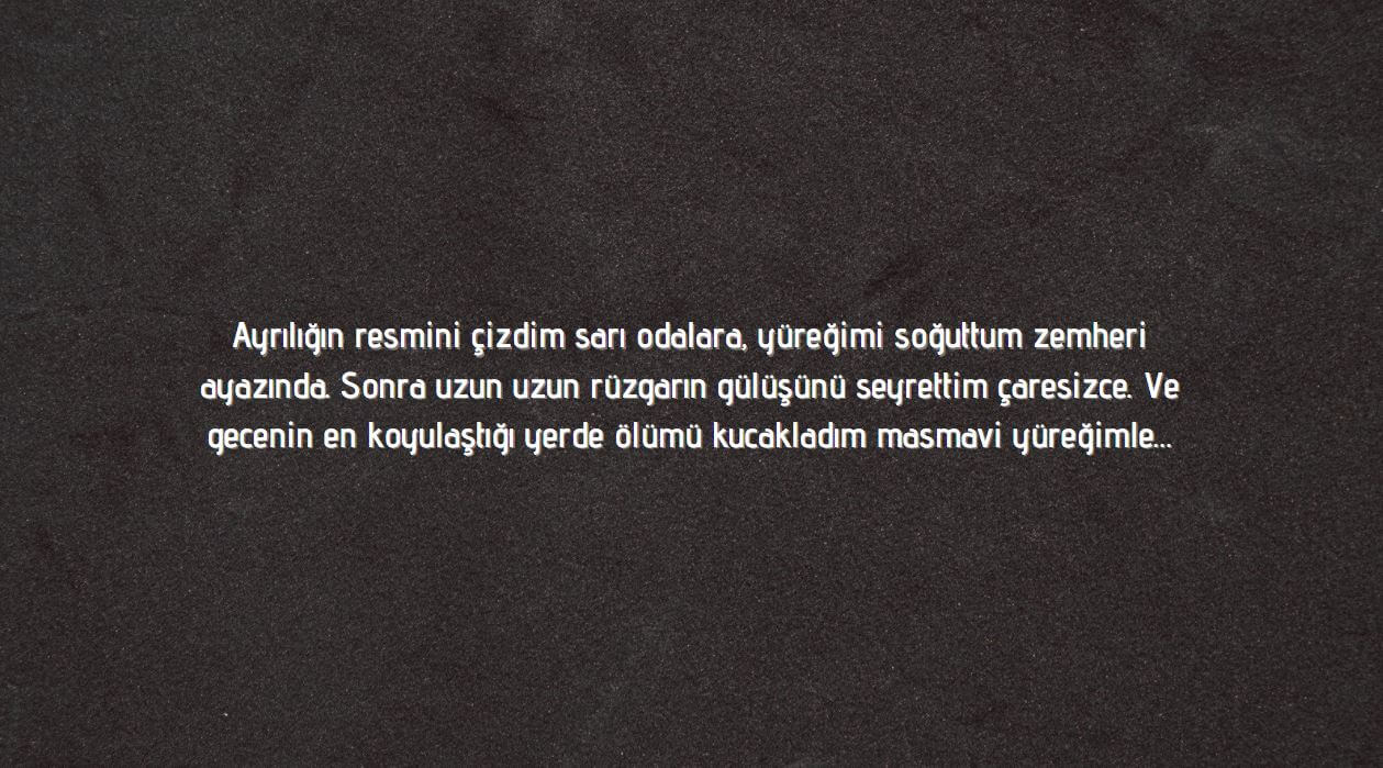 Ayrılık Sözleri