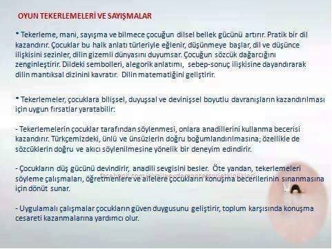 çocuklar için tekerlemeler