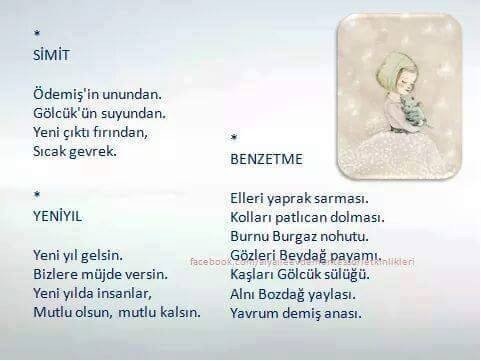 çocuklar için tekerlemeler