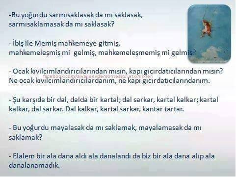 çocuklar için tekerlemeler