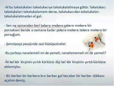 çocuklar için tekerlemeler