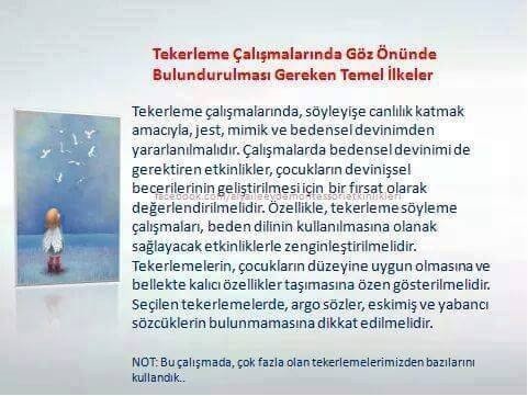 çocuklar için tekerlemeler