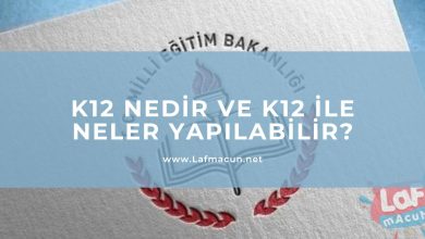K12 Nedir ve K12 ile Neler Yapılabilir? 1 K12 Nedir ve K12 ile Neler Yapılabilir?