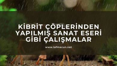 Kibrit Çöplerinden Yapılmış Sanat Eseri Gibi Çalışmalar 1 Kibrit Çöplerinden Yapılmış Sanat Eseri Gibi Çalışmalar
