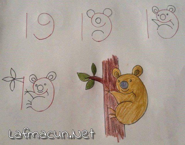 19 dan Koala Çizmek