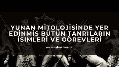 Yunan Mitolojisinde Yer Edinmiş Yunan Tanrıların İsimleri ve Görevleri 1 Yunan Mitolojisinde Yer Edinmiş Bütün Tanrıların İsimleri ve Görevleri