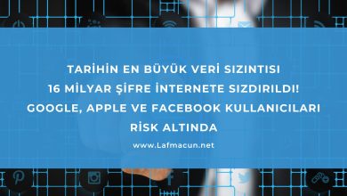 Tarihin En Büyük Veri Sızıntısı: 16 Milyar Şifre İnternete Sızdırıldı! Google, Apple ve Facebook Kullanıcıları Risk Altında 9 büyük veri sızıntısı ve şifre güvenliği
